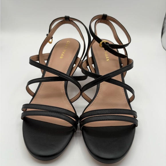 New Cole Haan Addie Strap Women’s Heels Black Size 7 B - Picture 3 of 8
